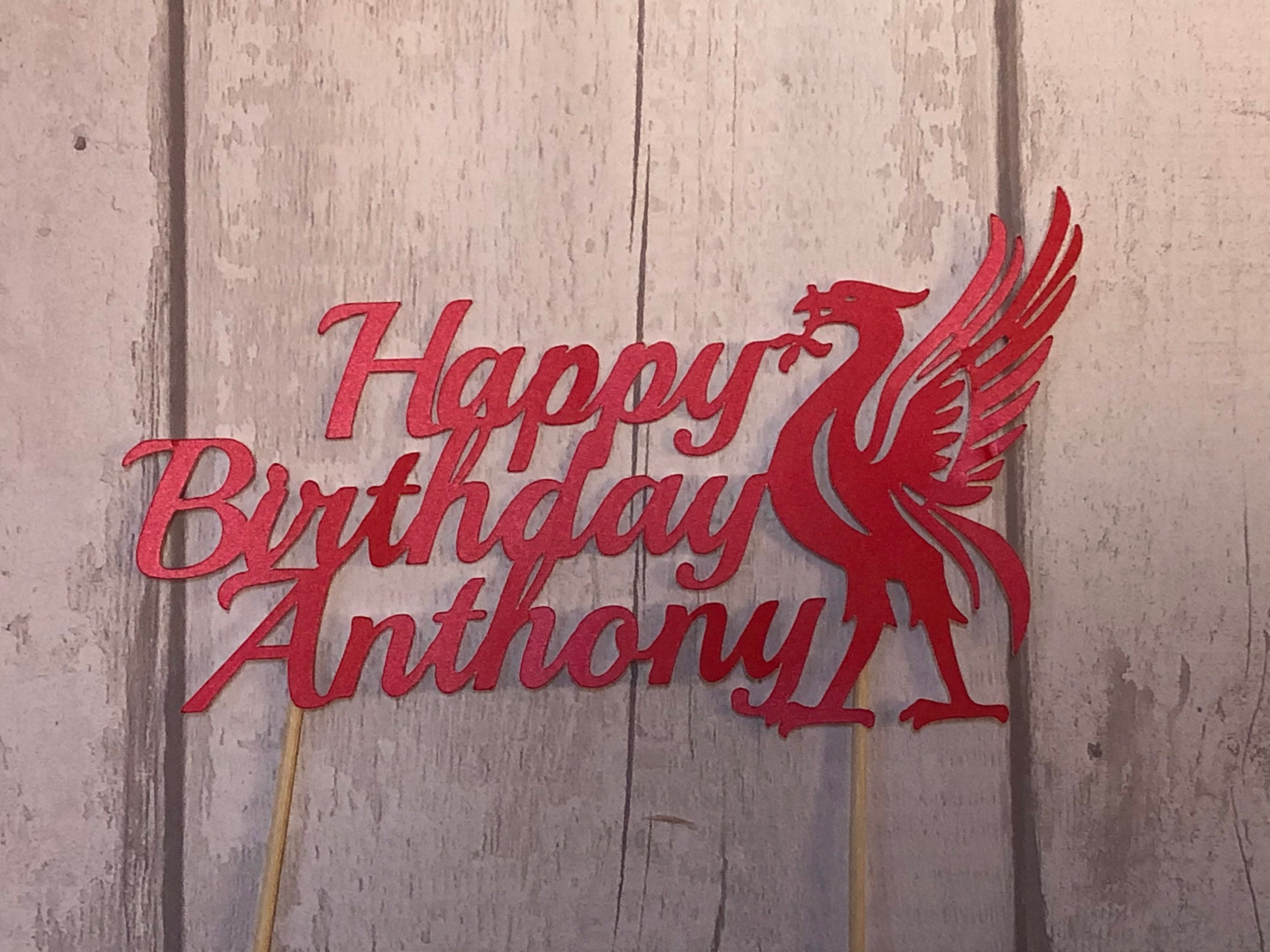 Liverpool fc cake topper personalised Etsy