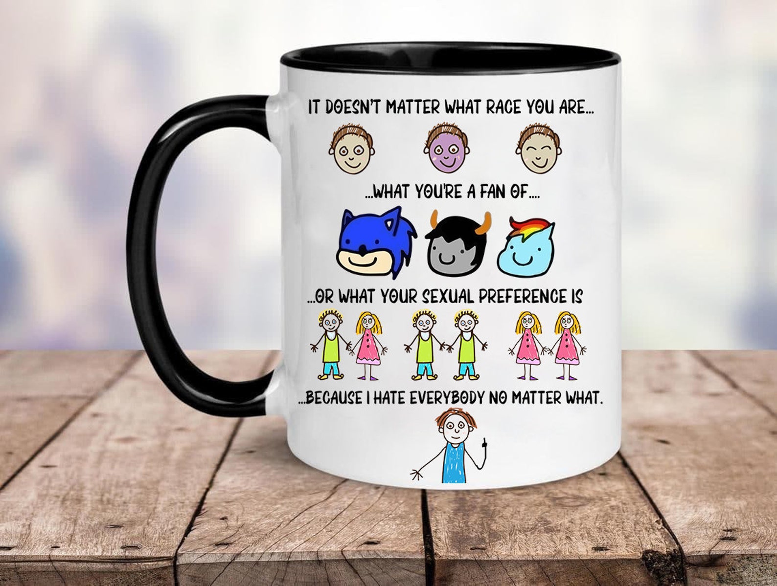Personalized I Hate Everyone Mug Funny Birthday Present For Etsy