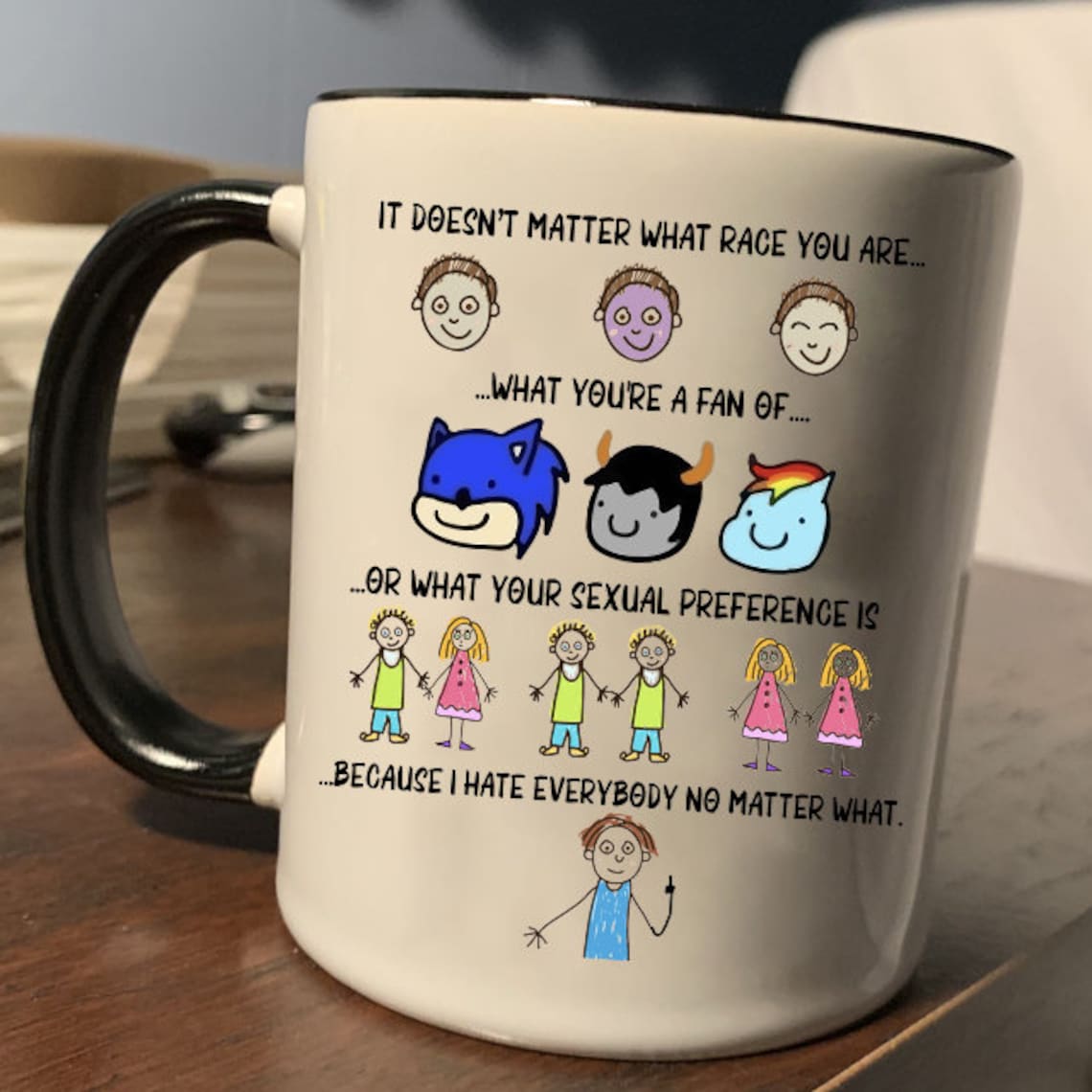 Personalized I Hate Everyone Mug Funny Birthday Present For Etsy