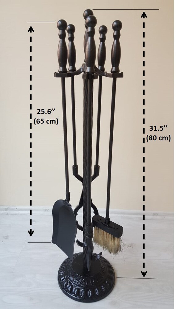 spuiten Doe het niet kristal Luxe Open haard gereedschap set Fire poker Shovel Brush Tangs - Etsy België