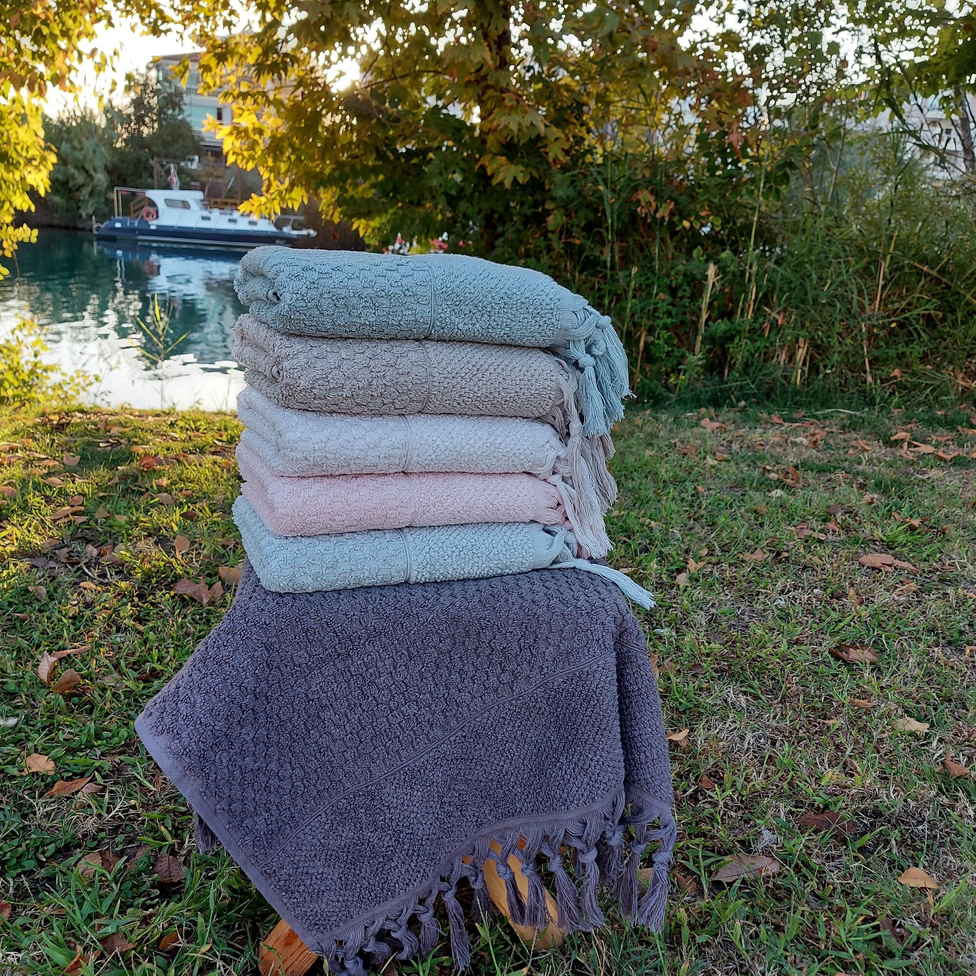 Boho towels with tassels 6 towels towels with tassels vivid Etsy