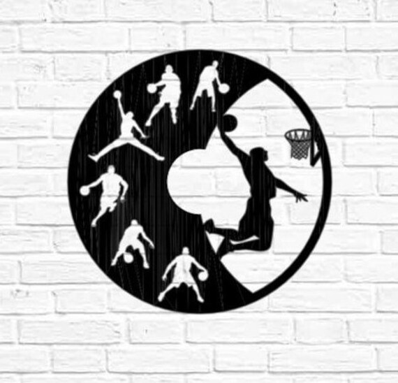 Metal Basketball Wall Decor Sports Metal Wall Art Slam Dunk Etsy