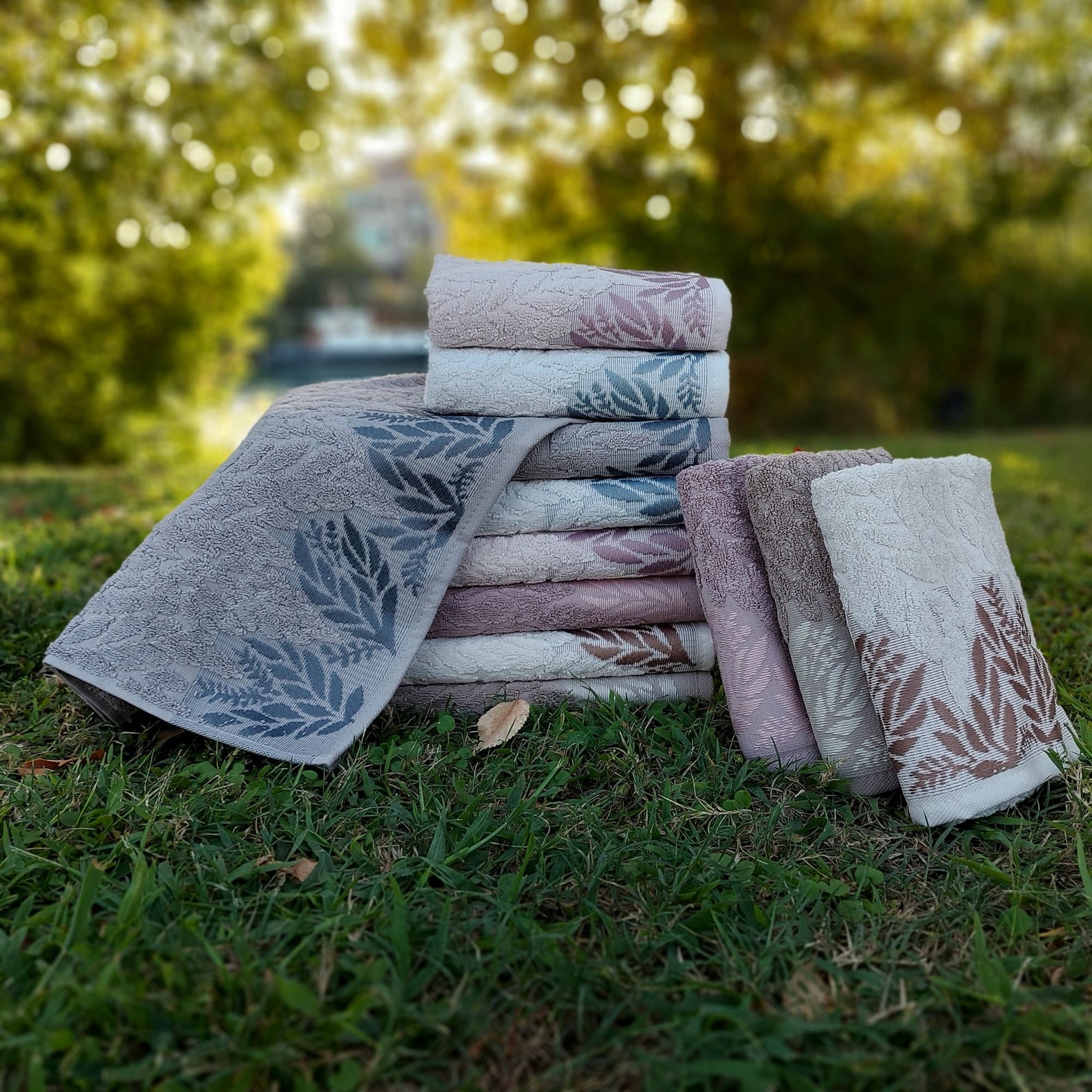 Fall towel set Bath and Hand Towels set of 6 towels Etsy