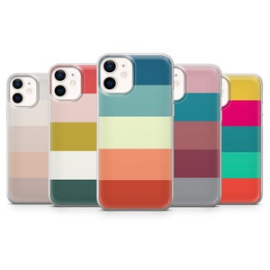 Aesthetic Stripes Pattern Phone Case for iPhone 14, 13 Pro, 12 mini, 11, XR, 7+, 7 & Samsung A50, A51, S21, A53, Huawei P20, P30 Pro D30
