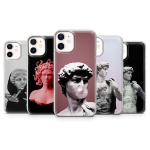 Funny Art Phone Case for Phone Case for iPhone 14, 13 Pro, 12 mini, 11, XR, 7+, 7 & Samsung A50, A51, S21, A53, Huawei P20, P30 Pro D39