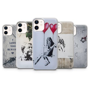 Aesthetic Street Art Phone Case for iPhone 14, 13 Pro, 12 mini, 11, XR, 7+, 7 & Samsung A50, A51, S21, A53, Huawei P20, P30 Pro D16