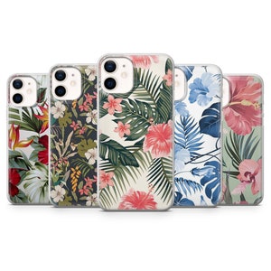 Cute Wild Flowers Phone Case for iPhone 14, 13 Pro, 12 mini, 11, XR, 7+, 7 & Samsung A50, A51, S21, A53, Huawei P20, P30 Pro D23