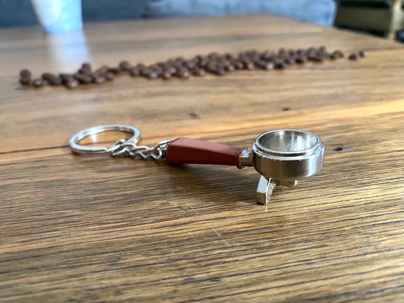 High Quality Keychain Coffee Handle Keyring Barista Stainless Etsy