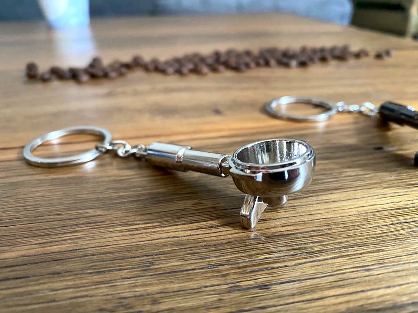 High Quality Keychain Coffee Handle Keyring Barista Stainless Etsy