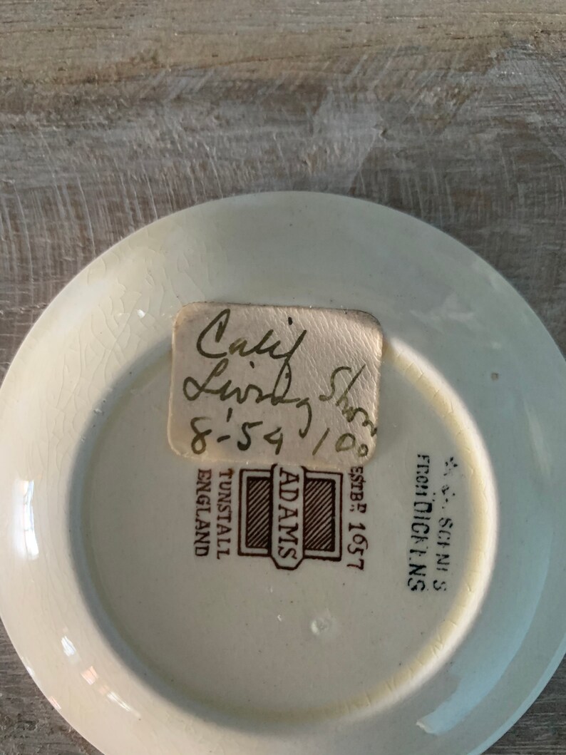 early 1900/'s Vintage Butter Pat Adams Scenes from Dickens