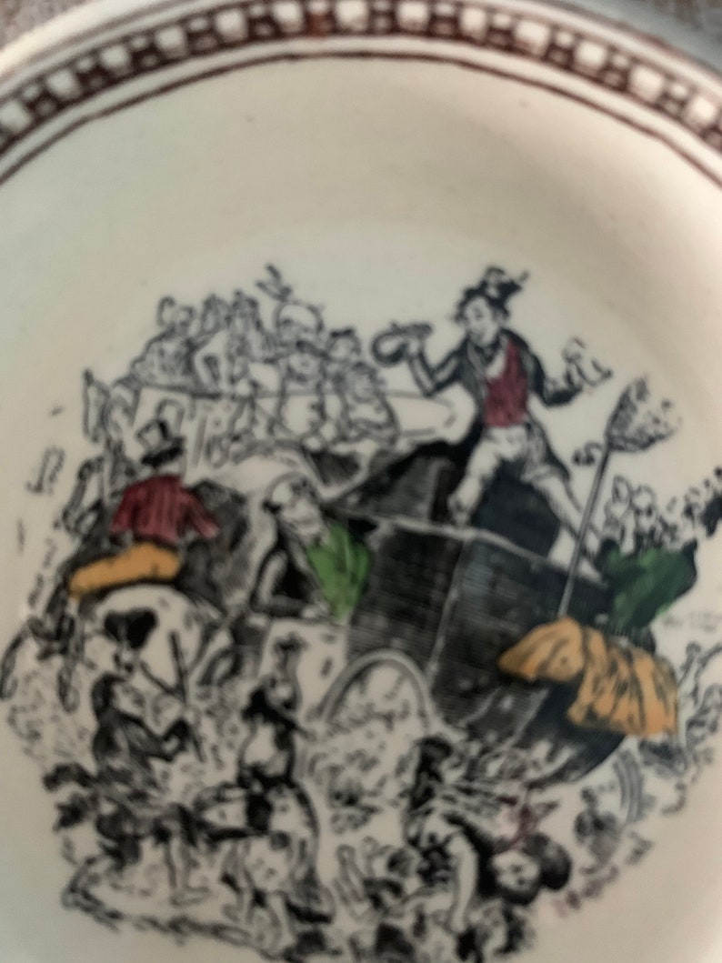 early 1900/'s Vintage Butter Pat Adams Scenes from Dickens