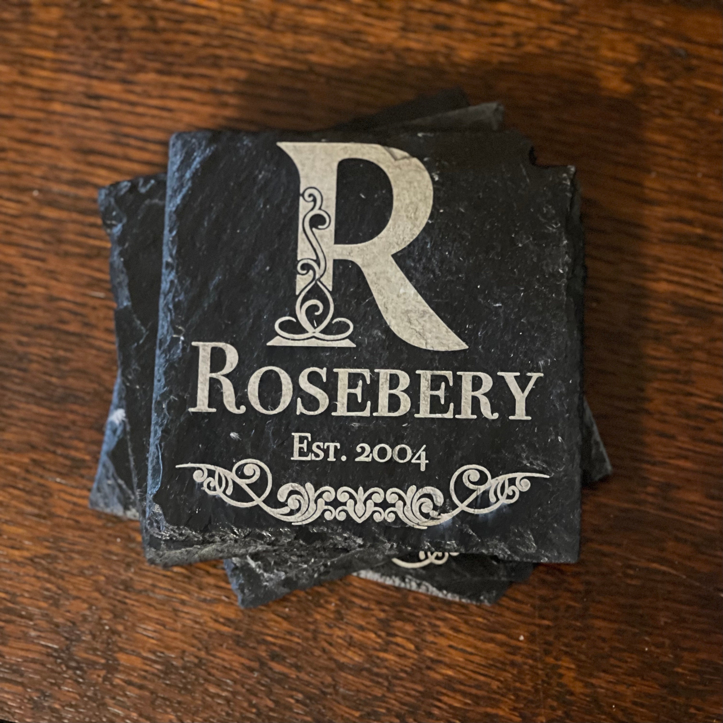 Personalized Custom Slate Coasters - Etsy UK