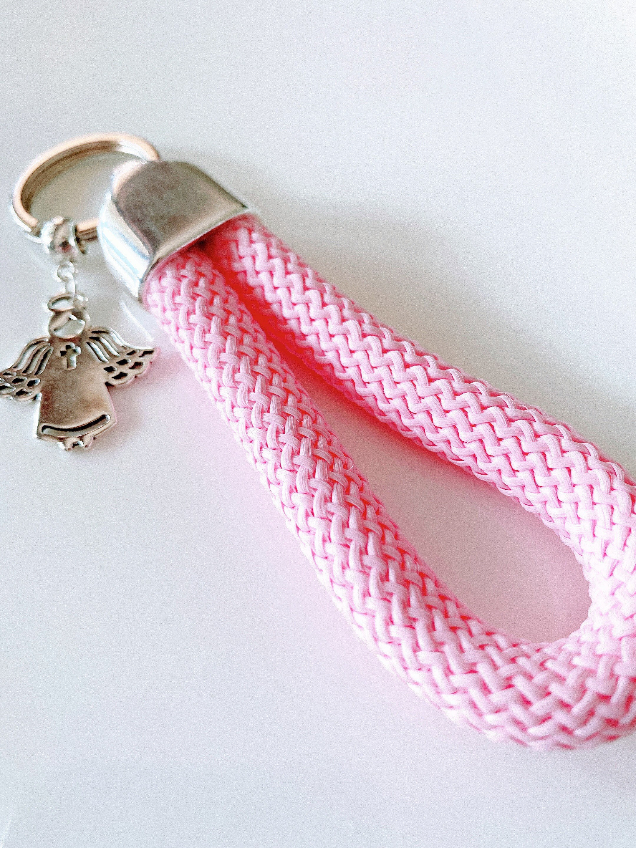 Keychain Made of Sailing Rope With Silver-plated End Cap & - Etsy