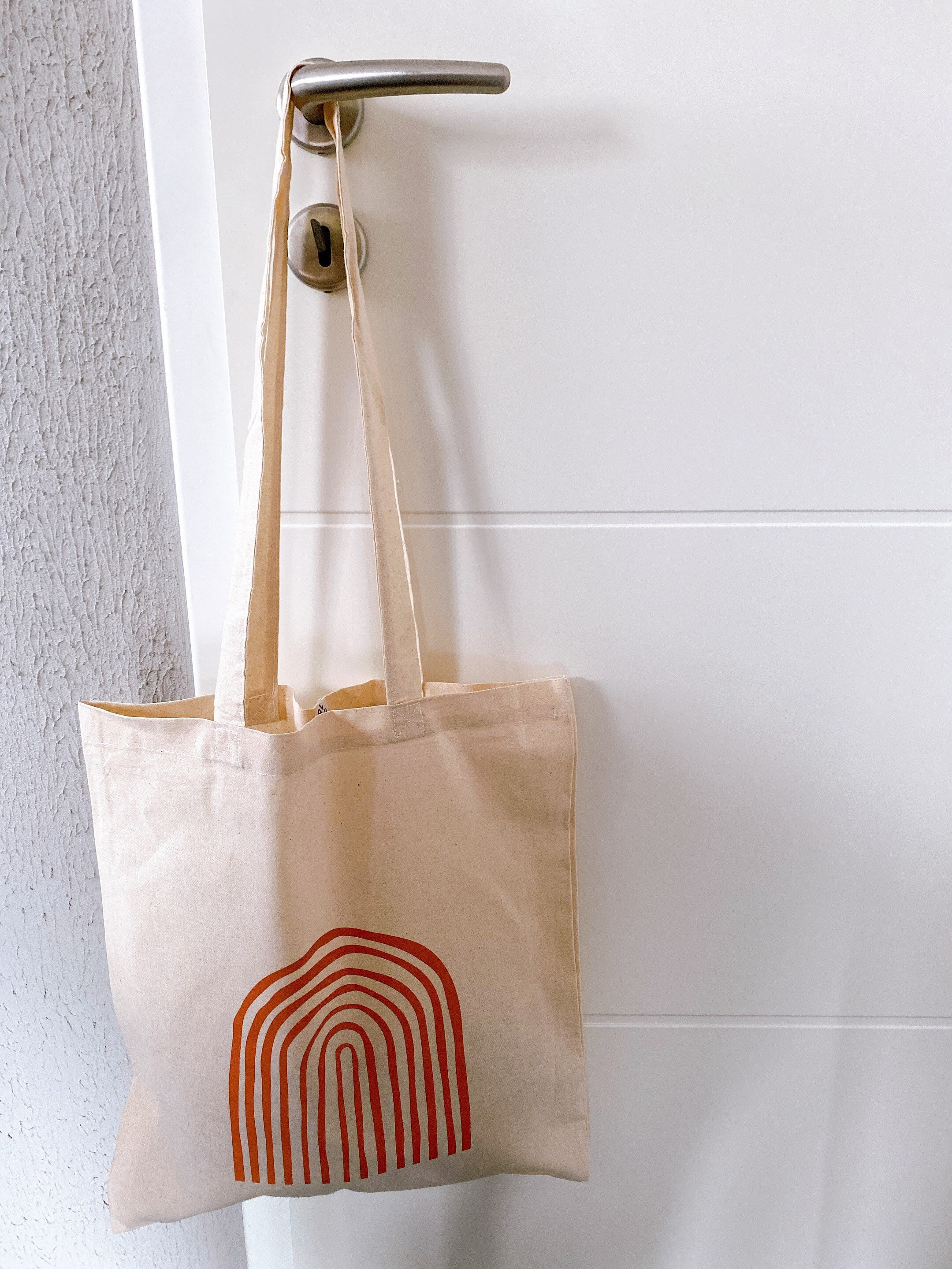 Jutebeutel Einkaufsbeutel Stofftasche "REGENBOGEN"/ Baumwollbeutel / Baumwolltasche bedruckt/ Jutebeutel bedruckt/ Geschenk