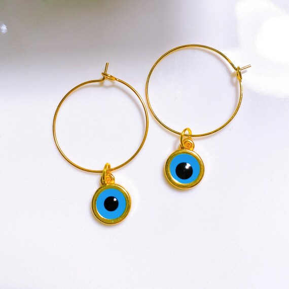 Nazar amulet earrings deals