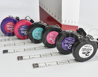 JKCrafts Soft Measuring Tape Retractable - 200cm, 300cm or 80in, 120in, Inch & Metric, Pocket Sized - Sewing and Fabric Tape Measure