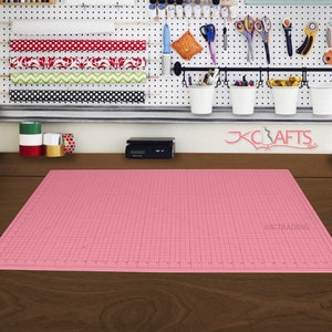 JKCraft Blue Pink A1 A2 A3 Large Thick Self Healing Cutting Mat Improved Double-Side Art image 8