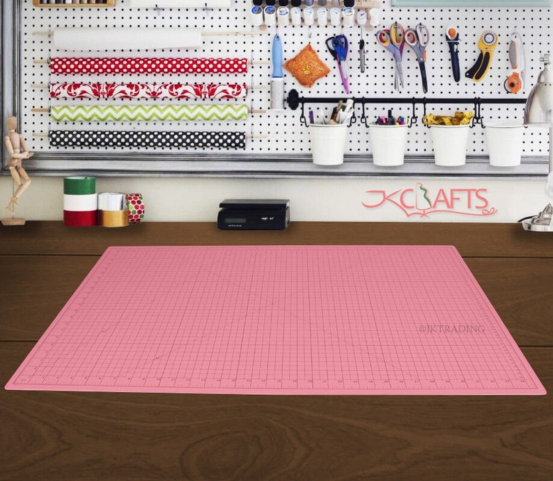 JKCraft Blue Pink A1 A2 A3 Large Thick Self Healing Cutting Mat Improved Double-Side Art image 8