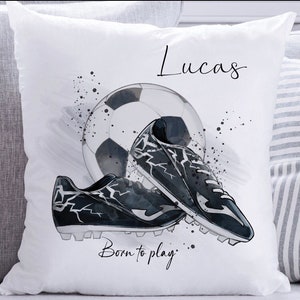Personalised Football Cushion Cover | Children’s | Gift | Bedroom