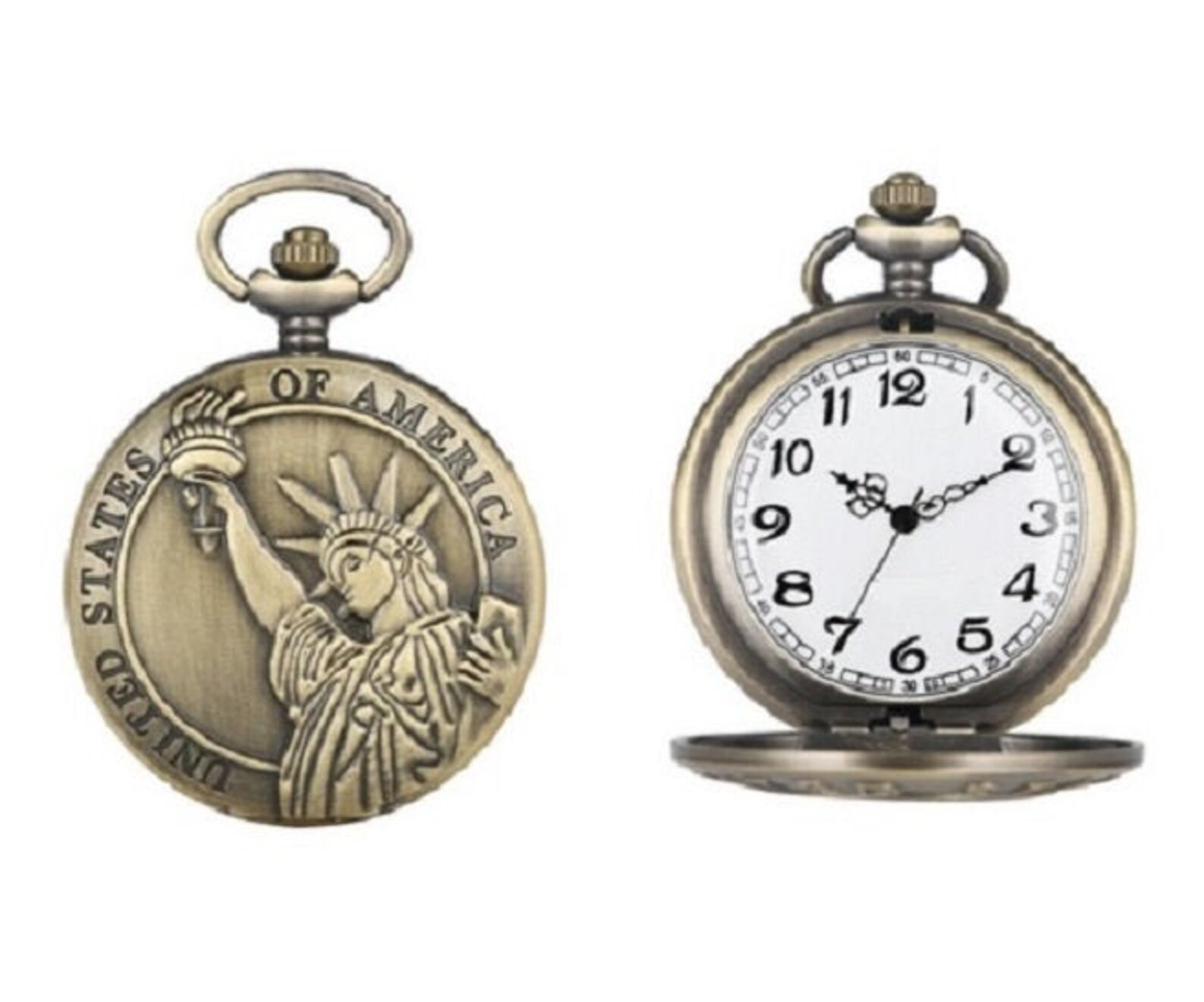 Statue of Liberty pocket watch Etsy