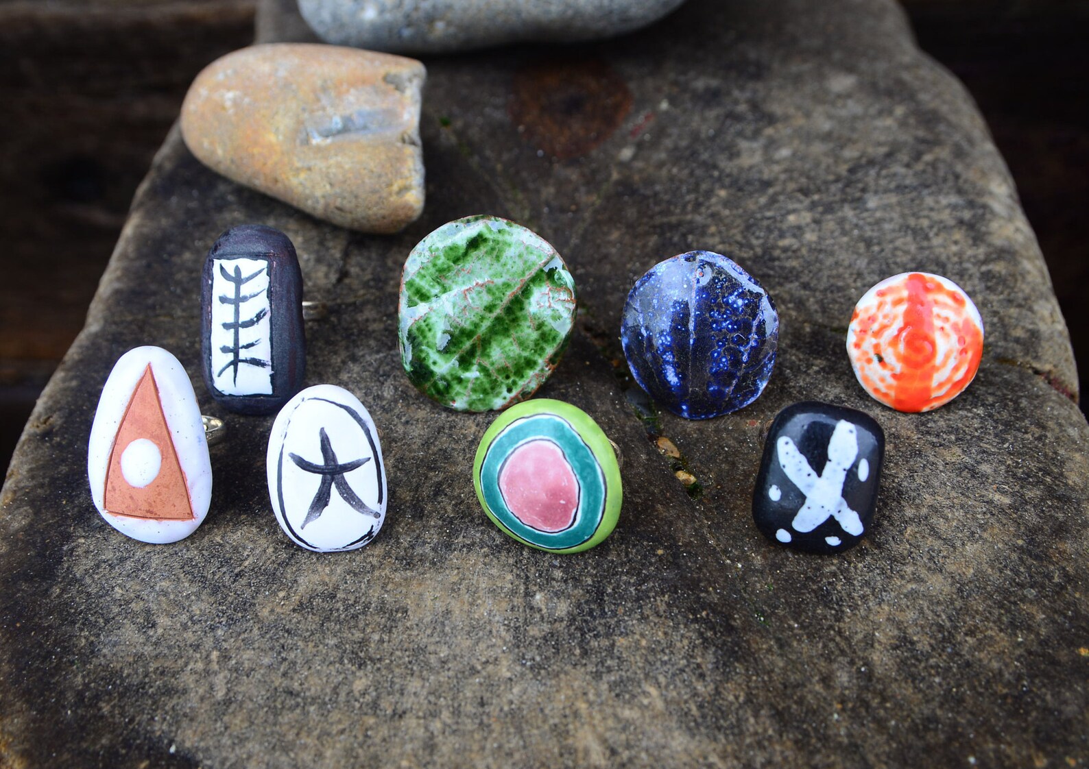 Ring.Ceramic ring ceramic stone ring ceramic jewellery Etsy