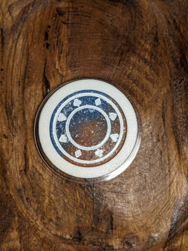 Personalized Golf Ball Marker Poker Chip Card Guard Etsy