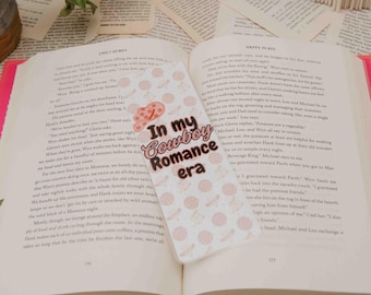 In My Cowboy Romance Era Printed Laminated One Sided Bookmark