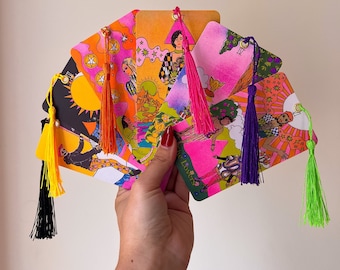Intuitively Chosen Queer Tarot Card Bookmarks With Mini Reading from the Ash + Chess Queer Tarot Deck