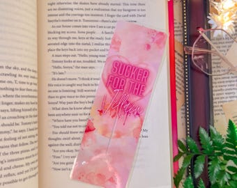Sucker For The Villain Bookmark, Printed Laminated One Sided Bookmark