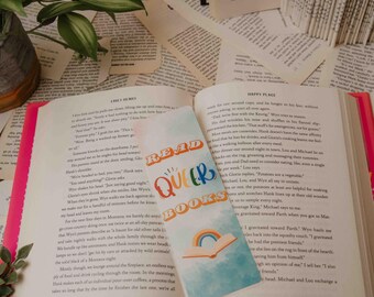 Read Queer Books Printed Laminated One Sided Bookmark