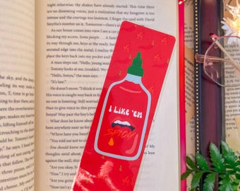 Spicy Bookmark, Laminated printed bookmark,