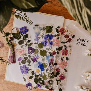 Mystery Pressed Floral Laminated Bookmark, Handmade, Made To Order With Real Pressed Flowers image 2