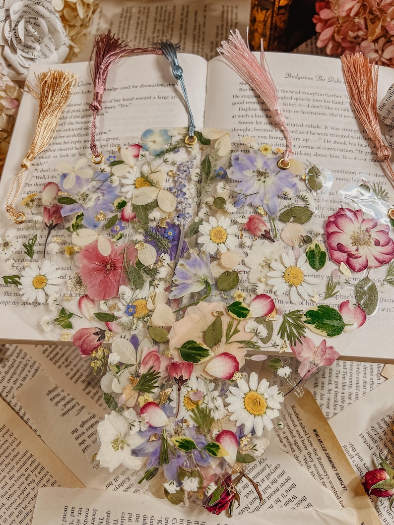 Mystery Pressed Floral Laminated Bookmark, Handmade, Made To Order With Real Pressed Flowers image 9