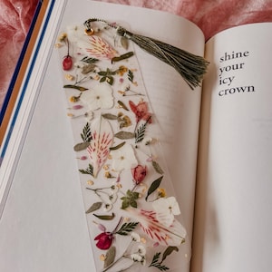 Mystery Pressed Floral Laminated Bookmark, Handmade, Made To Order With Real Pressed Flowers image 6