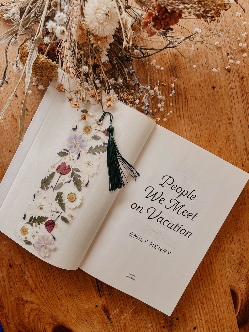 Mystery Pressed Floral Laminated Bookmark, Handmade, Made To Order With Real Pressed Flowers image 7