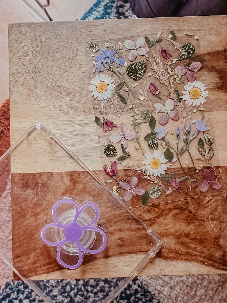 Customizable Pressed Floral Kindle Insert for Clear Cases *INSERT ONLY ...