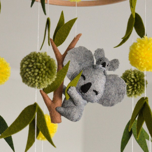 Australian animals baby mobile Koala mobile Animals nursery decor Animal Australia mobile Koala nursery Hanging mobile for newborn nursery