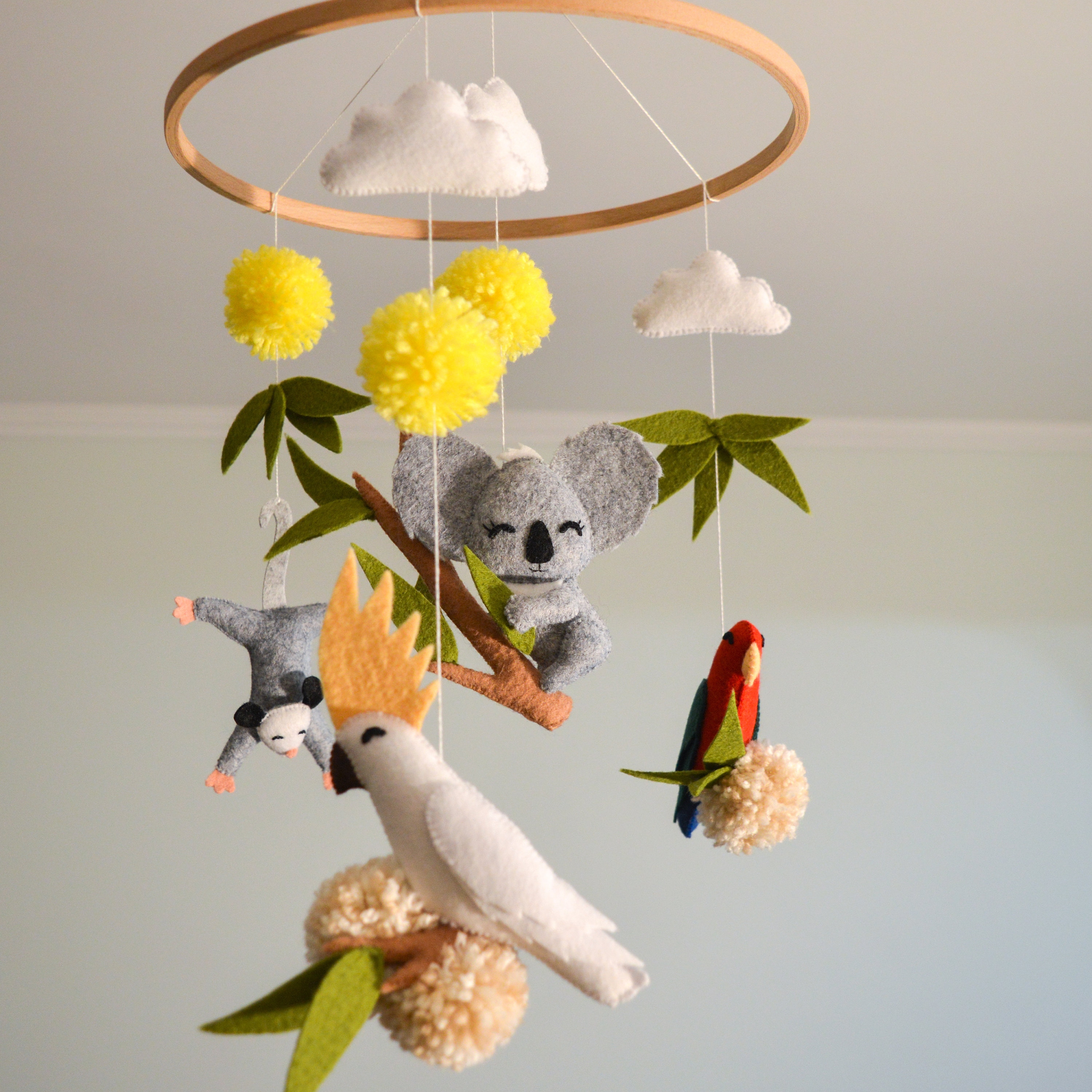 Australian Animals Baby Mobile Animal Mobile Nursery Koala Etsy Australia