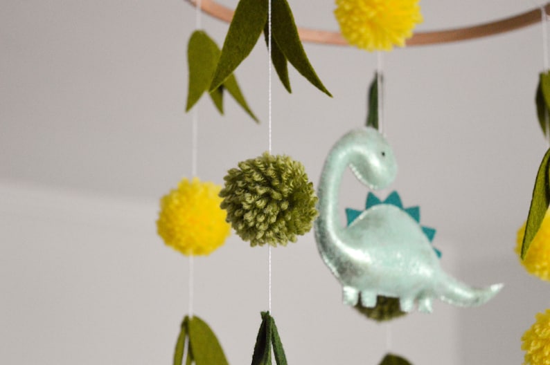 Dinosaur Baby Mobile Nursery Hanging Decor Dinosaur Nursery Etsy