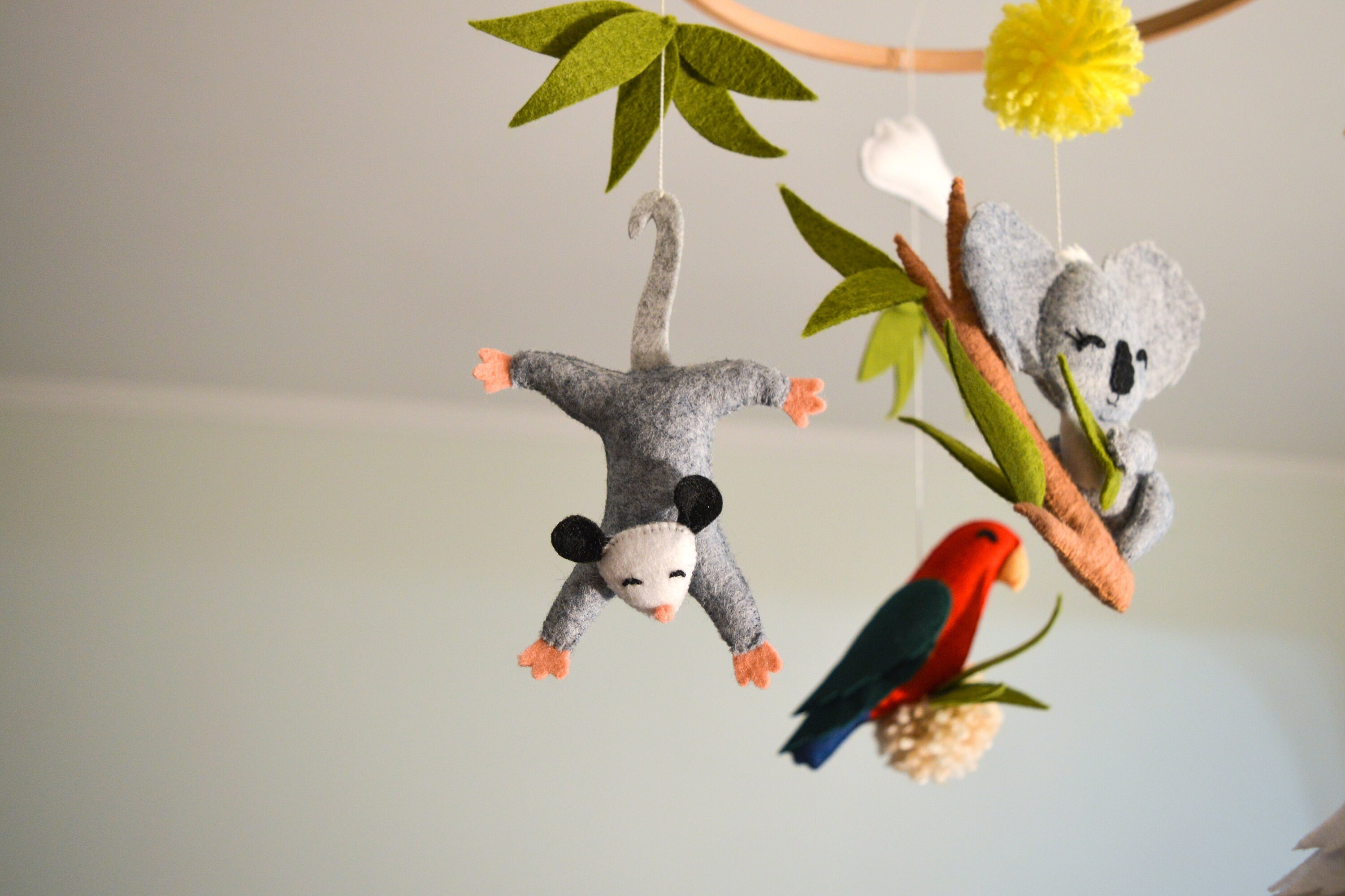 Australian Animals Baby Mobile Animal Mobile Nursery Koala Etsy Australia