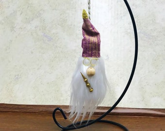 Wizard Inspired Gnome Ornament | Dumble-Gnome Ornament | Holiday Winter Christmas Ornaments | Famous Wizard | Wizard School