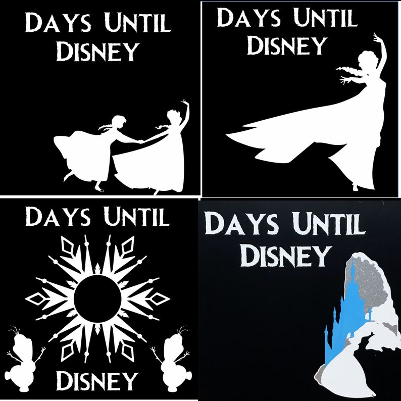Disney Chalkboard Countdown Sign Days Until Disney Disney Decor Wall Hanging Holiday Decor Mickey Head Minnie Mouse Design image 8