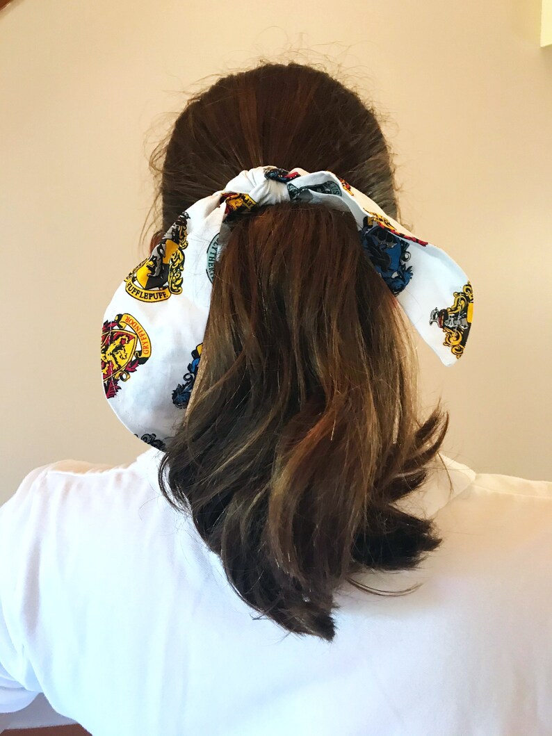 Pink Hair Accessory Love Red Valentine/'s Day White with Colored Hearts Tailed Hair Scrunchie Teal Scrunchies