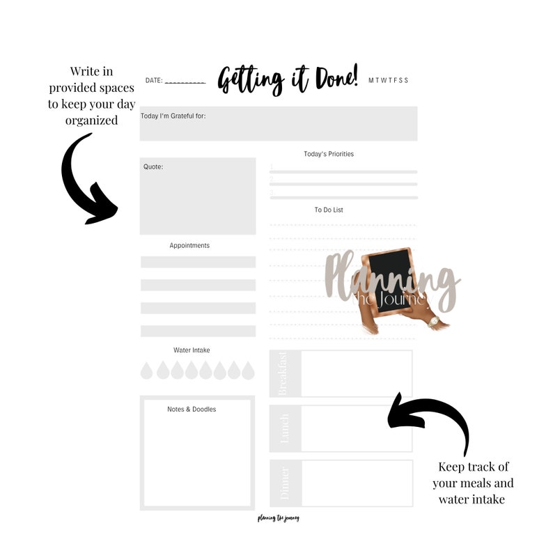 Getting it Done Daily Planner image 3