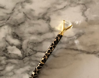 Cheetah Print Diamond Pen