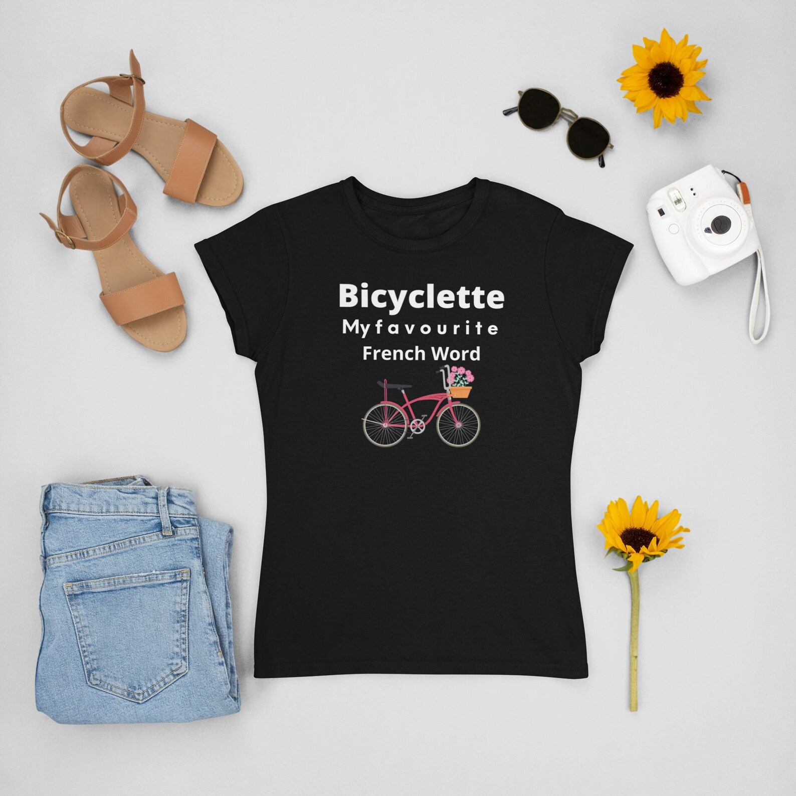 Bicyclette My Favourite French Word French Bicycle TShirt