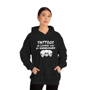 Tattoo Art Hoodie: Funny Skull Design, Unisex Sweatshirt