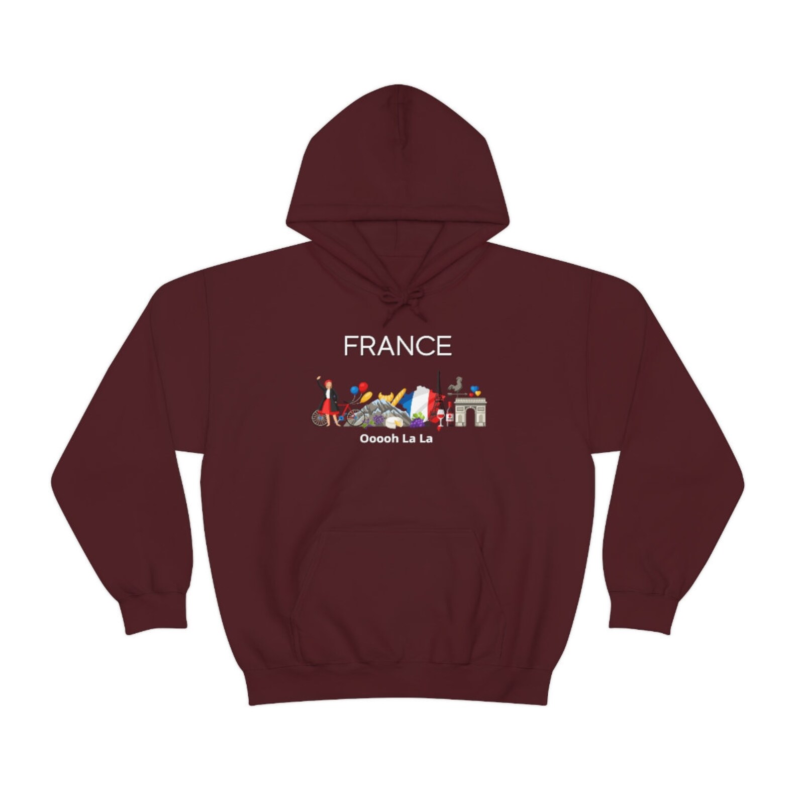 France Flag - Sustainably Made Hoodie