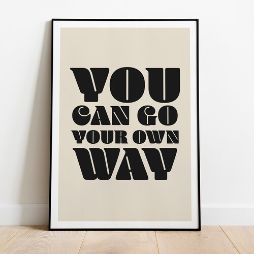 You Can Go Your Own Way Fleetwood Mac Print Stevie Nicks Etsy UK