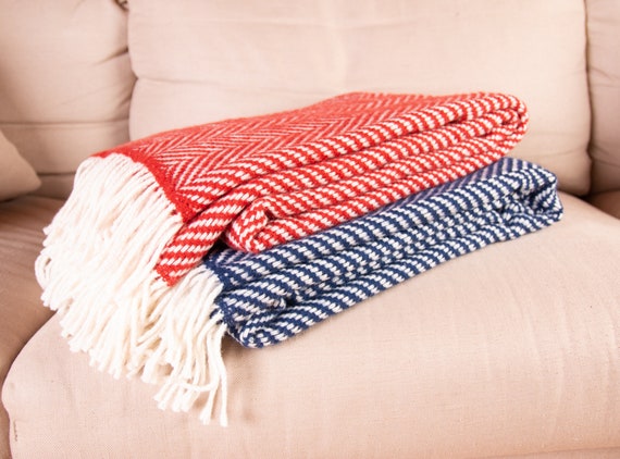 Herringbone blanket king sale